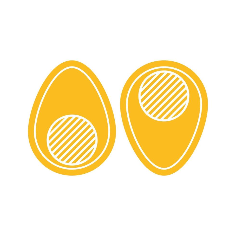imagem vetorial de design plano de arte de linha de ovo vetor