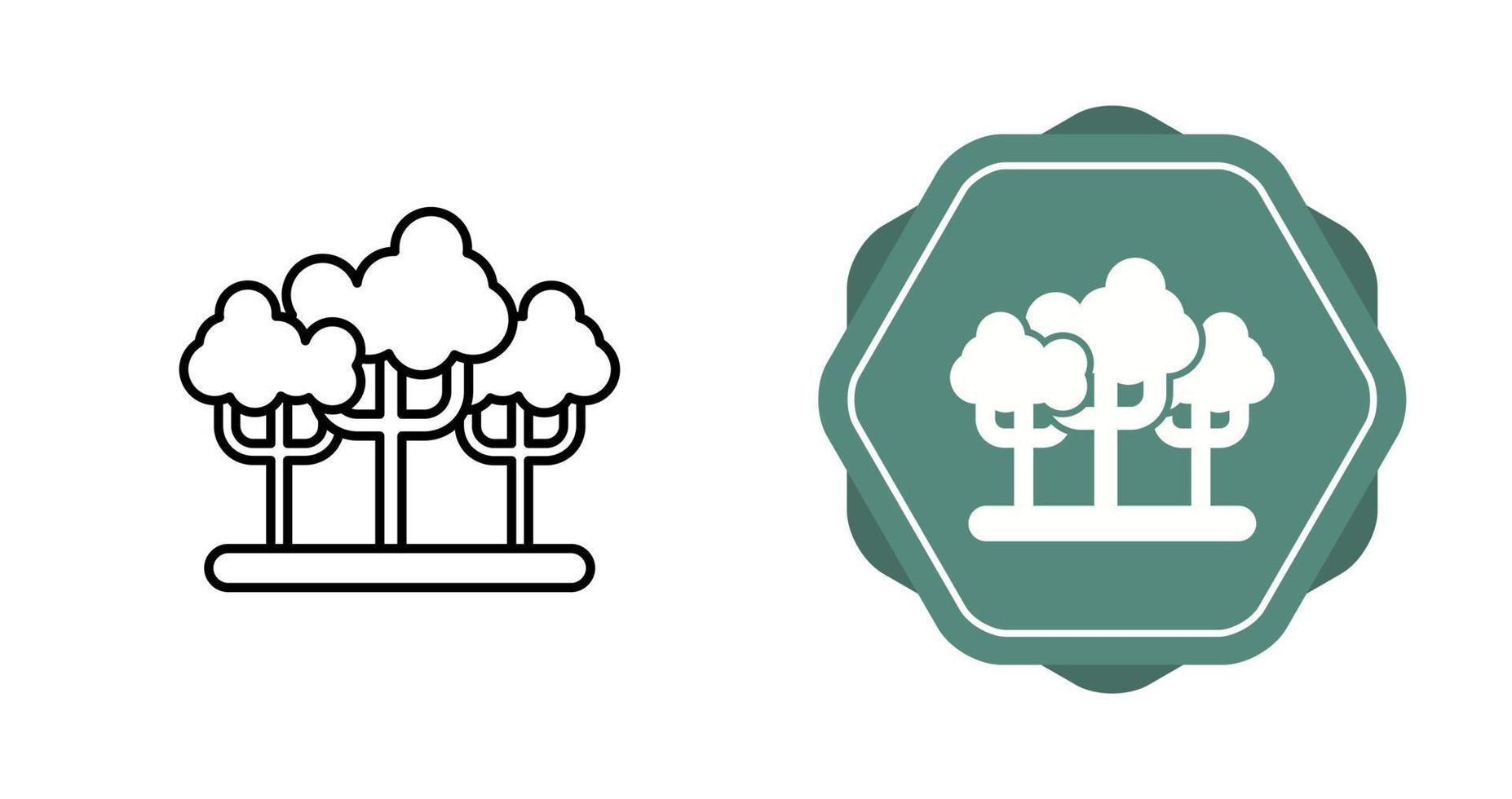 ícone de vetor de floresta