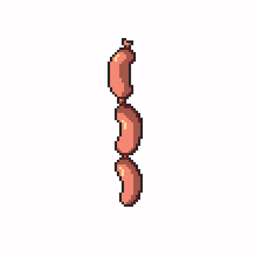 linguiça dentro pixel arte estilo vetor