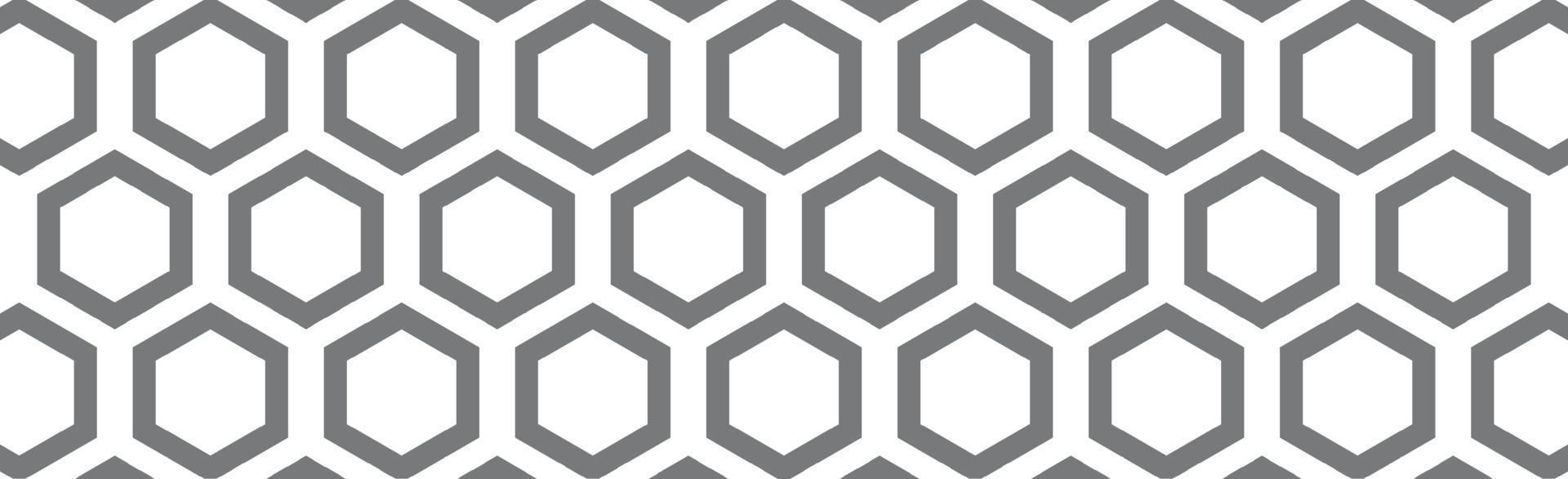 hexágonos pretos em um fundo branco - vetor