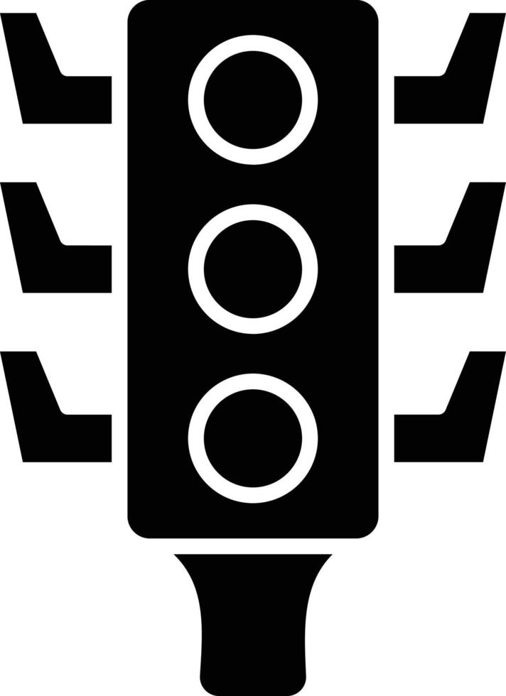 vetor Projeto tráfego luzes ícone estilo
