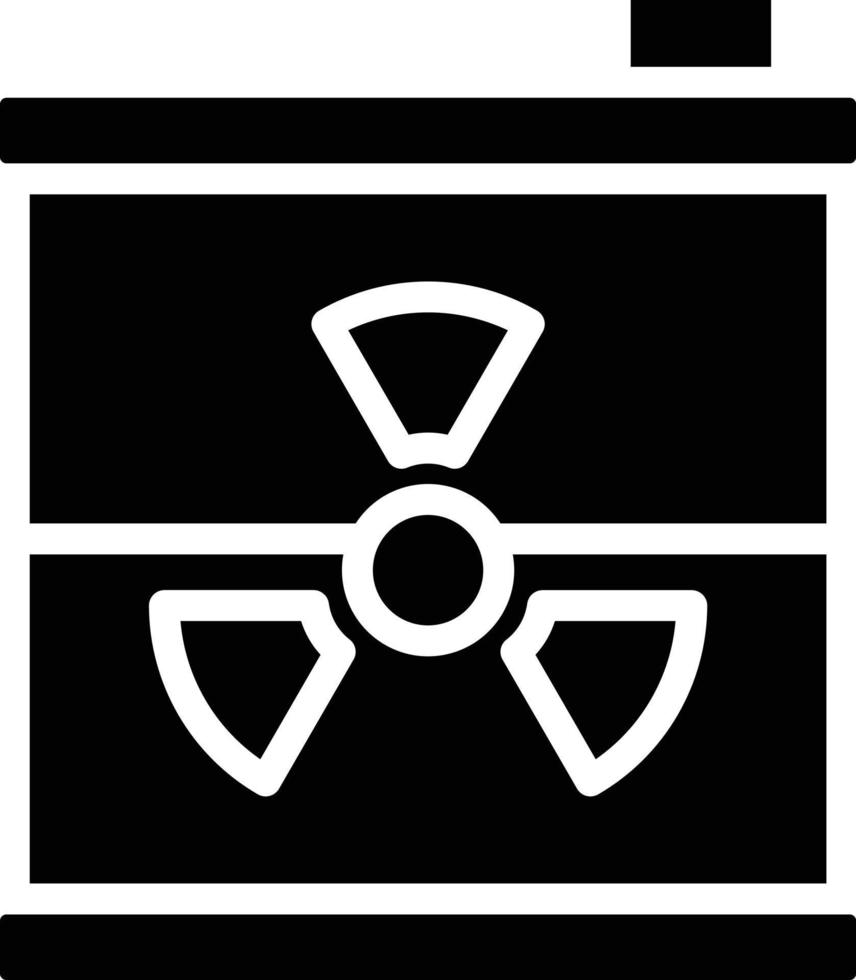 nuclear desperdício vetor ícone estilo