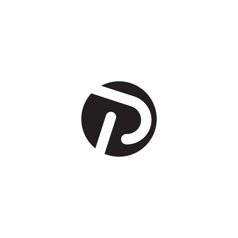 ícone de vetor de modelo de negócios de logotipo de letra p