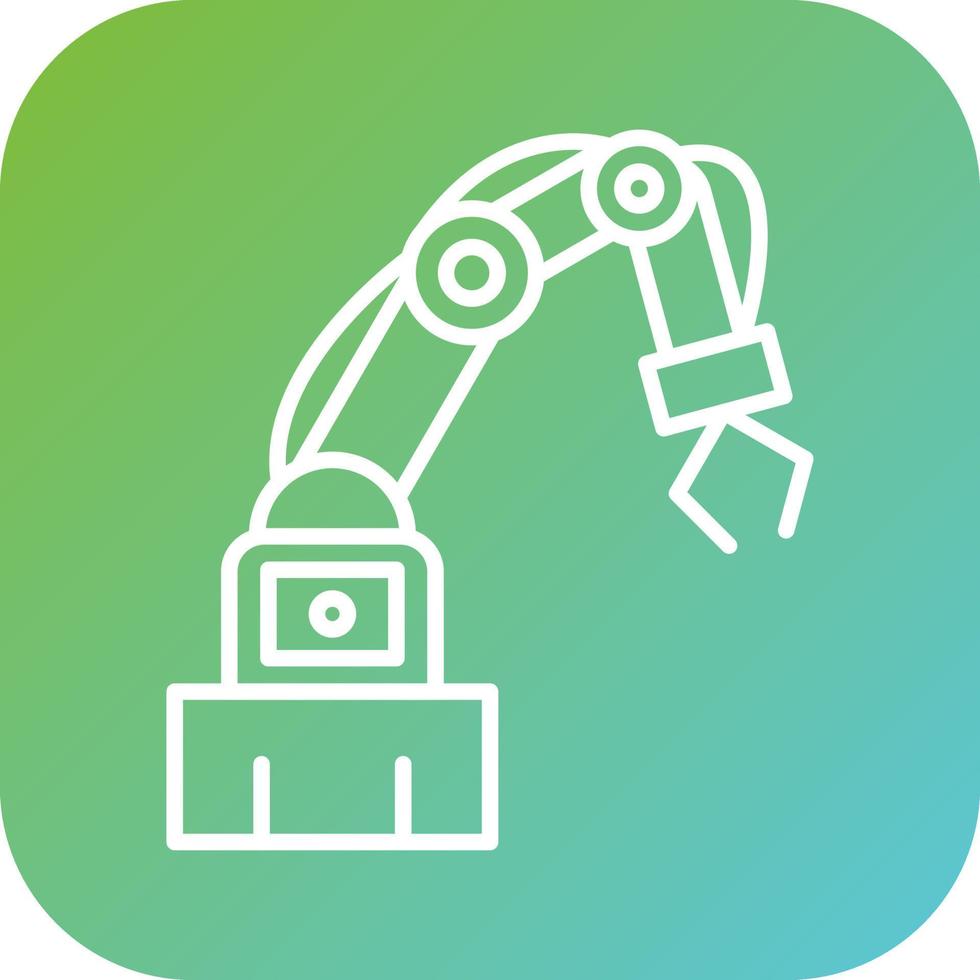 industrial robô vetor ícone estilo