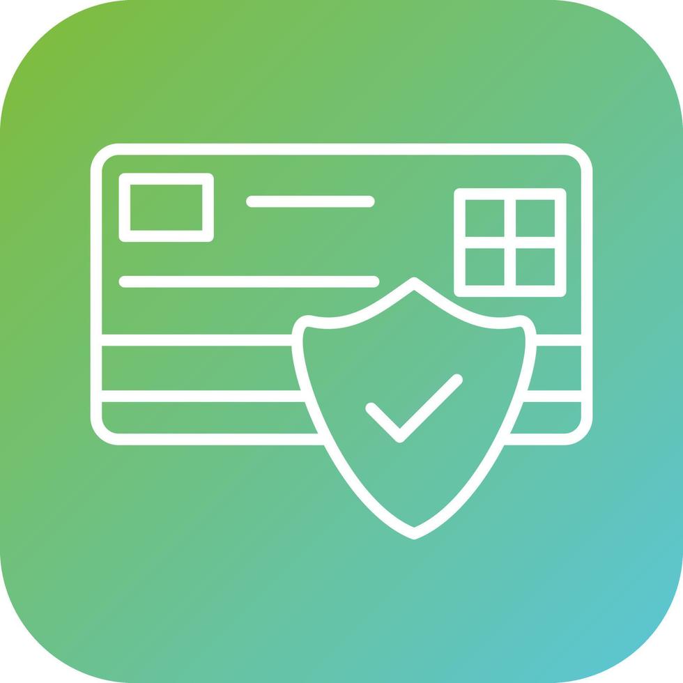 seguro Forma de pagamento vetor ícone estilo