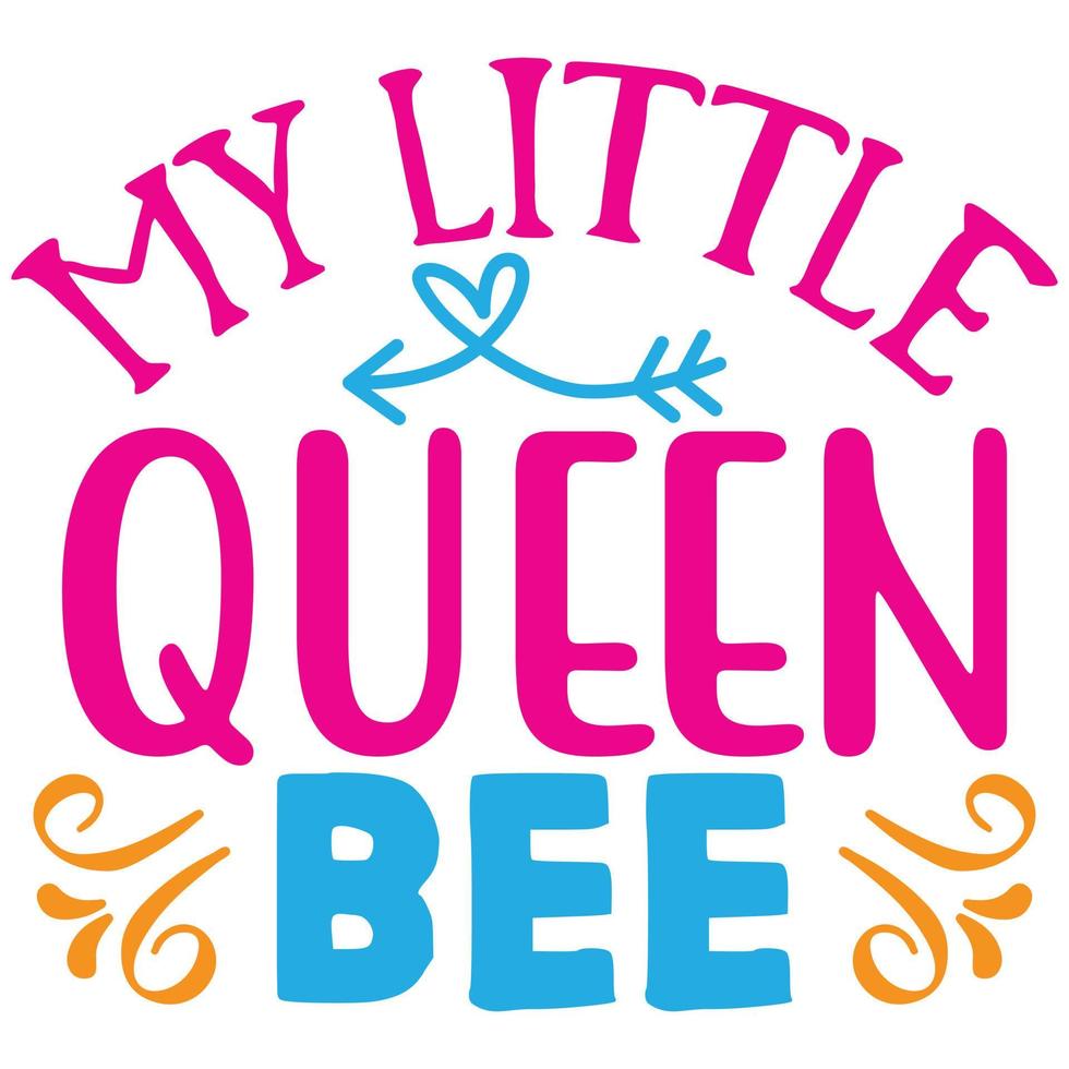 meu pequeno rainha abelha vetor