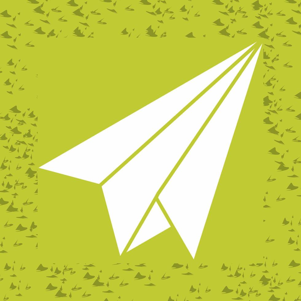 ícone de vetor de avião de papel