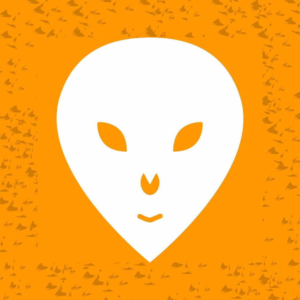 ícone de vetor de rosto alienígena