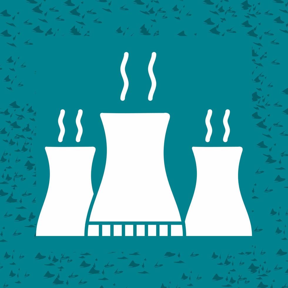ícone de vetor de usina nuclear