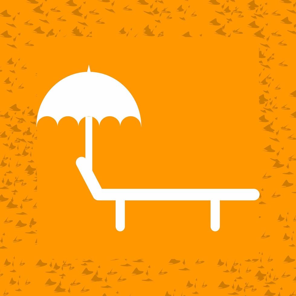 ícone de vetor de cadeira para banho de sol