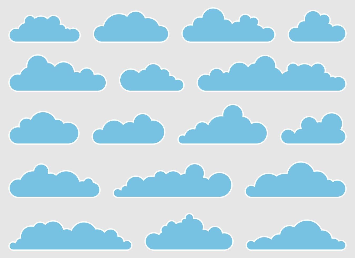 nuvem ícone dentro plano estilo vetor ilustração