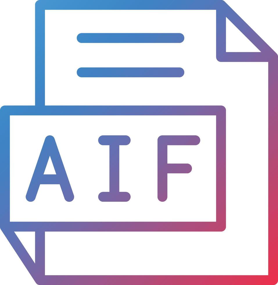 vetor Projeto aif ícone estilo