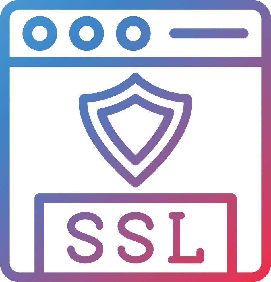 vetor Projeto ssl ícone estilo