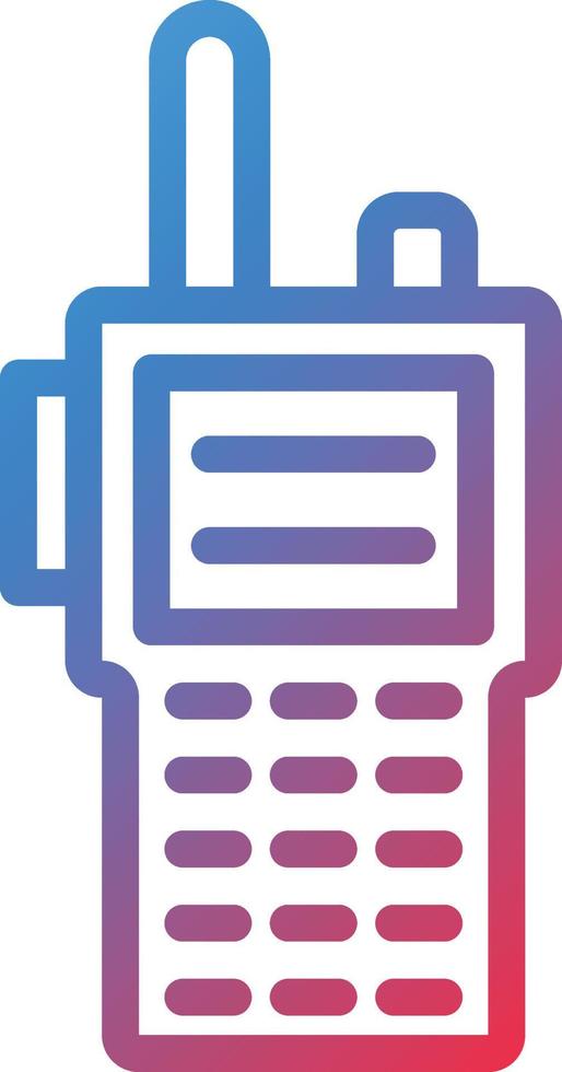 vetor Projeto walkie talkie ícone estilo
