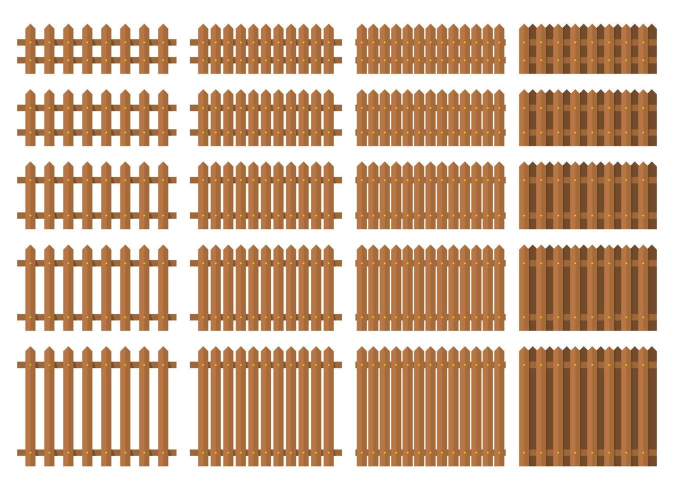 colori esboço cerca dentro plano estilo vetor ilustração isolado em branco