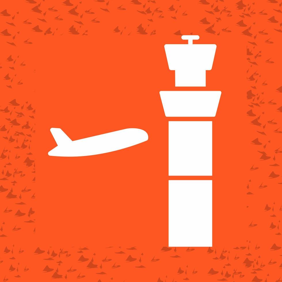 ícone de vetor de torre de controle aéreo