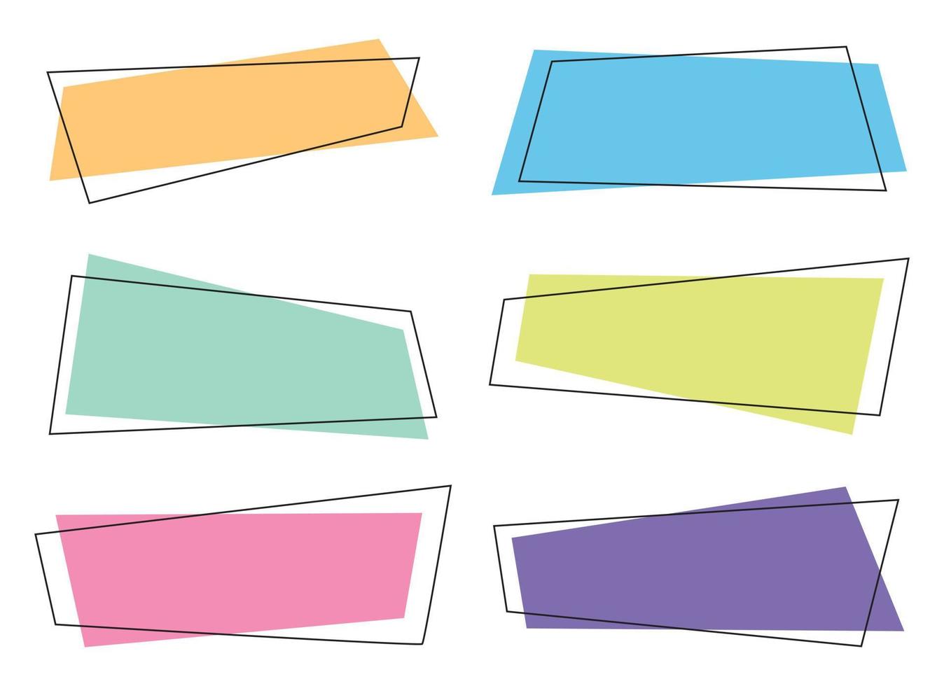 geométrico colori faixas dentro plano estilo vetor ilustração isolado em branco