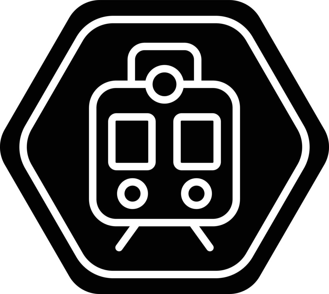 vetor Projeto Ferrovia cruzando ícone estilo