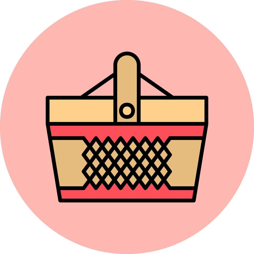 ícone de vetor de cesta