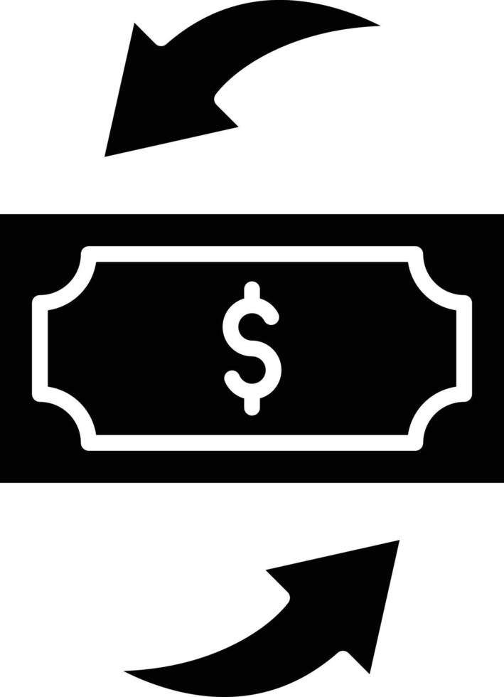 vetor Projeto mandar dinheiro ícone estilo