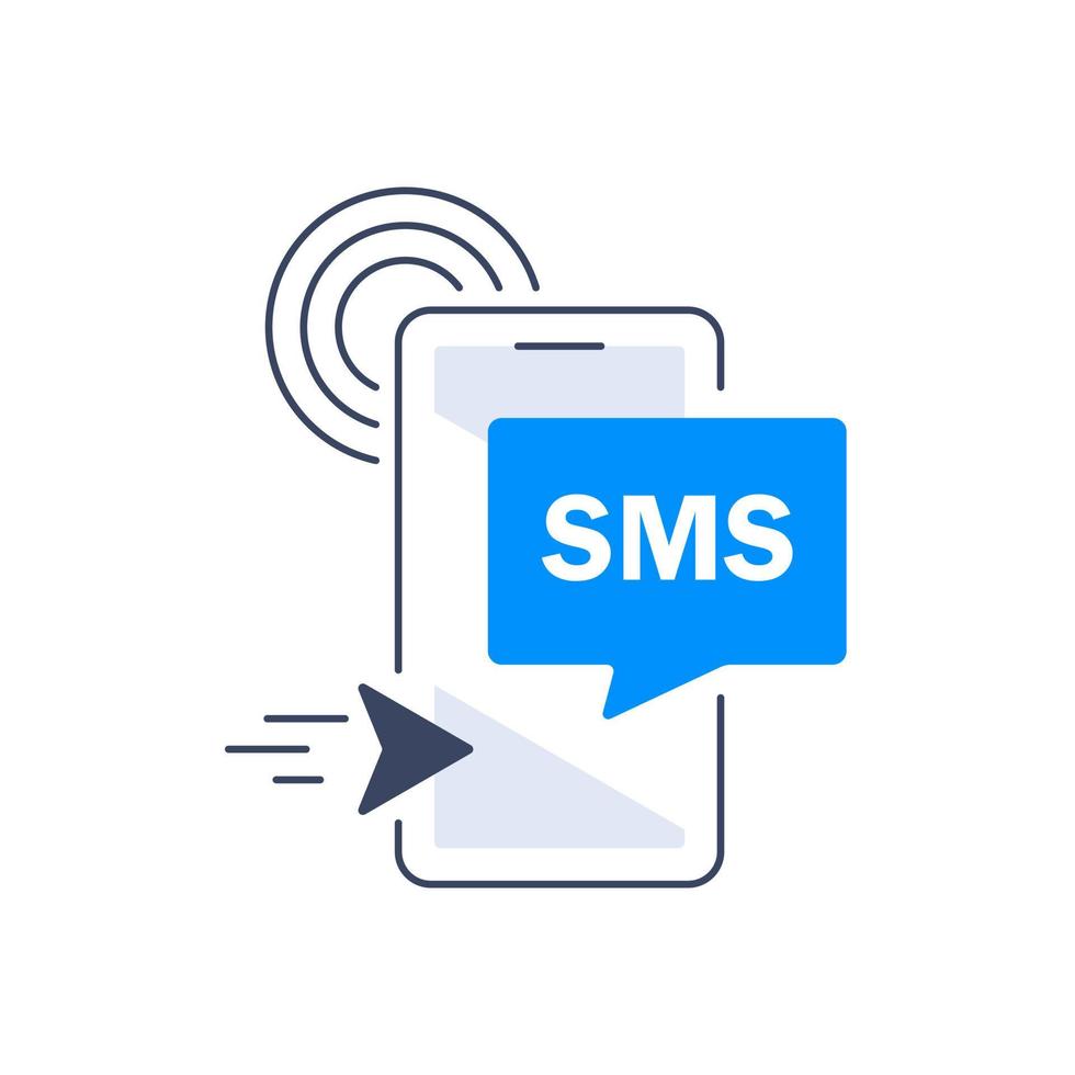 telefone mensagem notificação, receber autenticação código, mandar SMS vetor