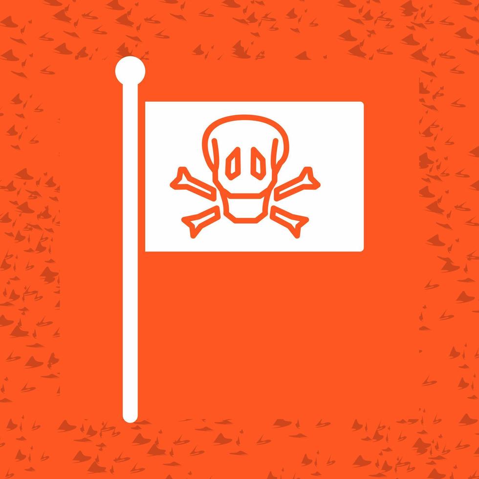 ícone de vetor de bandeira pirata