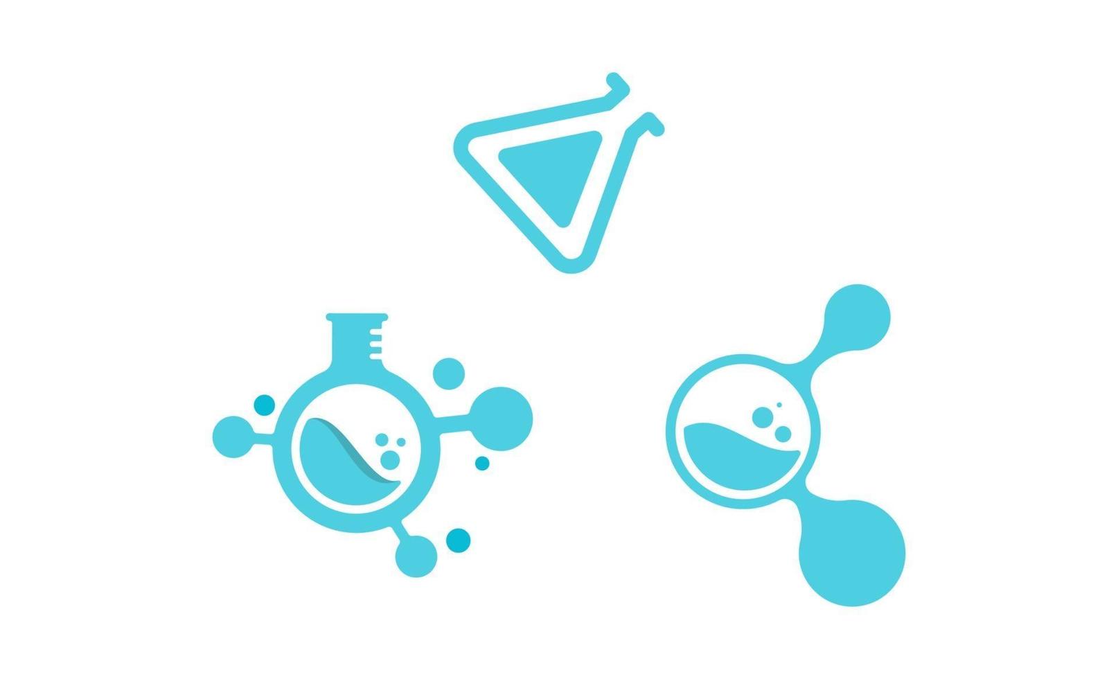 vetor de design criativo de logotipo de laboratório