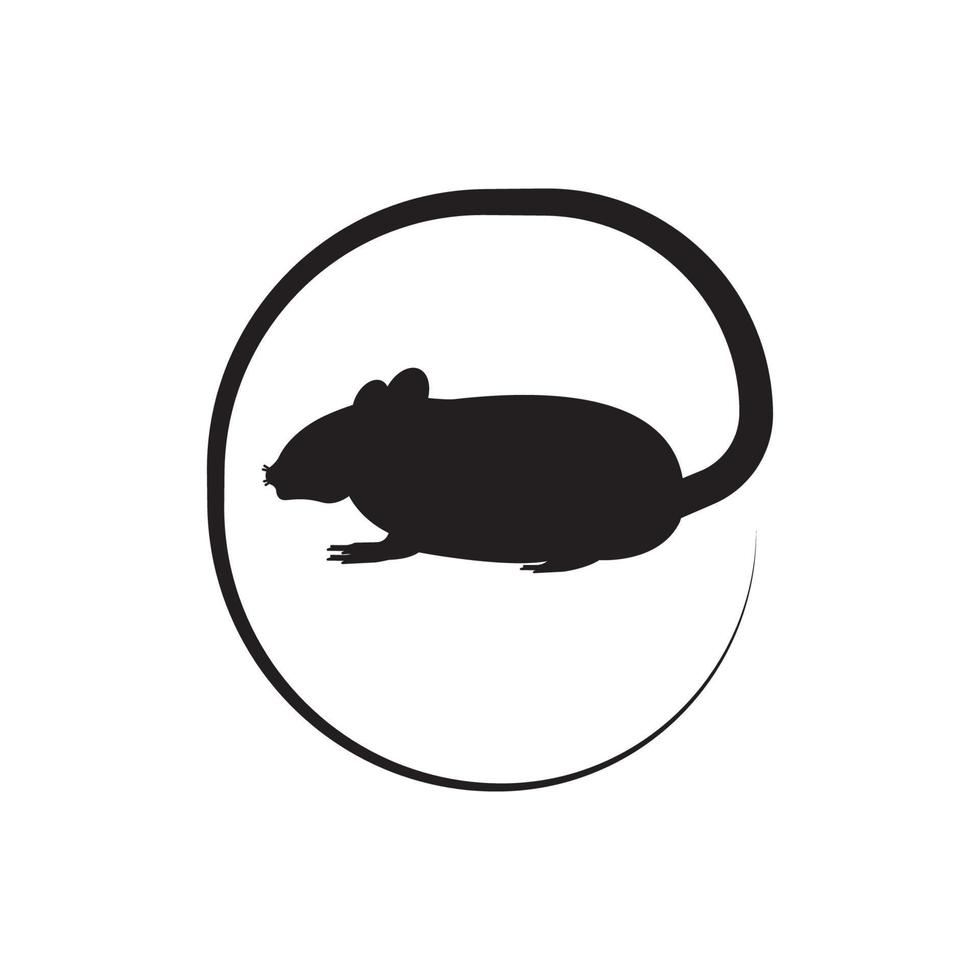 rato animal símbolo simples ícone, ilustração Projeto modelo vetor