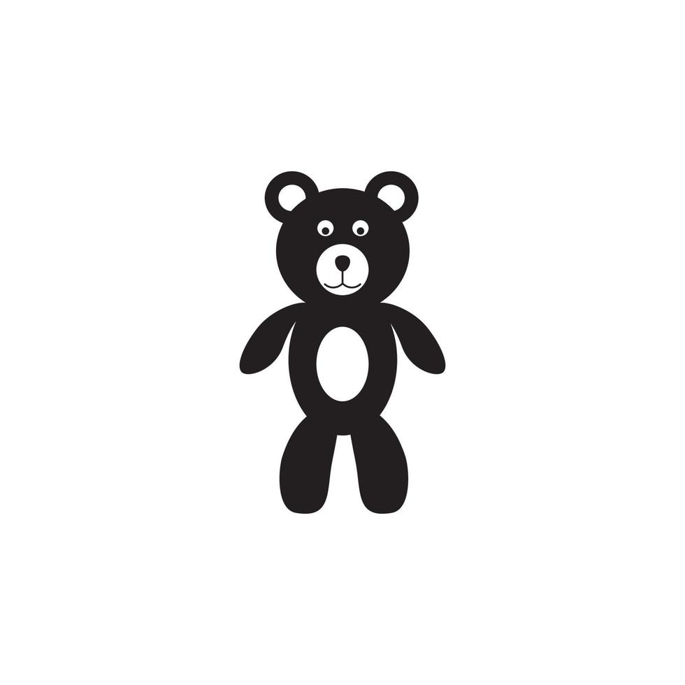 Urso de pelúcia Urso pelúcia brinquedo vetor ícone