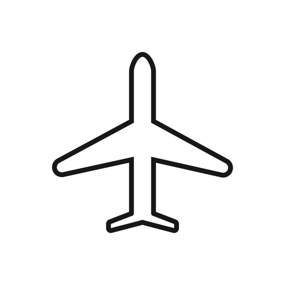 editável ícone do avião, vetor ilustração isolado em branco fundo. usando para apresentação, local na rede Internet ou Móvel aplicativo