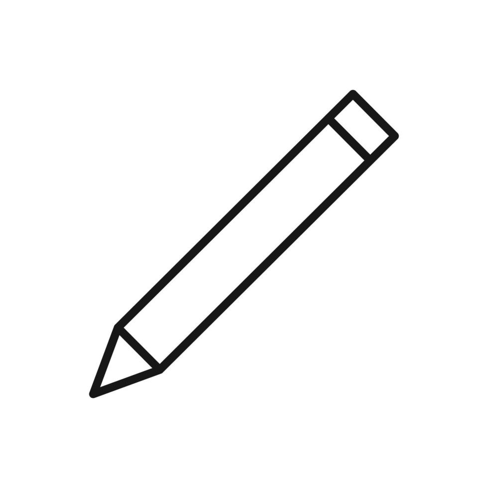 editável ícone do lápis, vetor ilustração isolado em branco fundo. usando para apresentação, local na rede Internet ou Móvel aplicativo