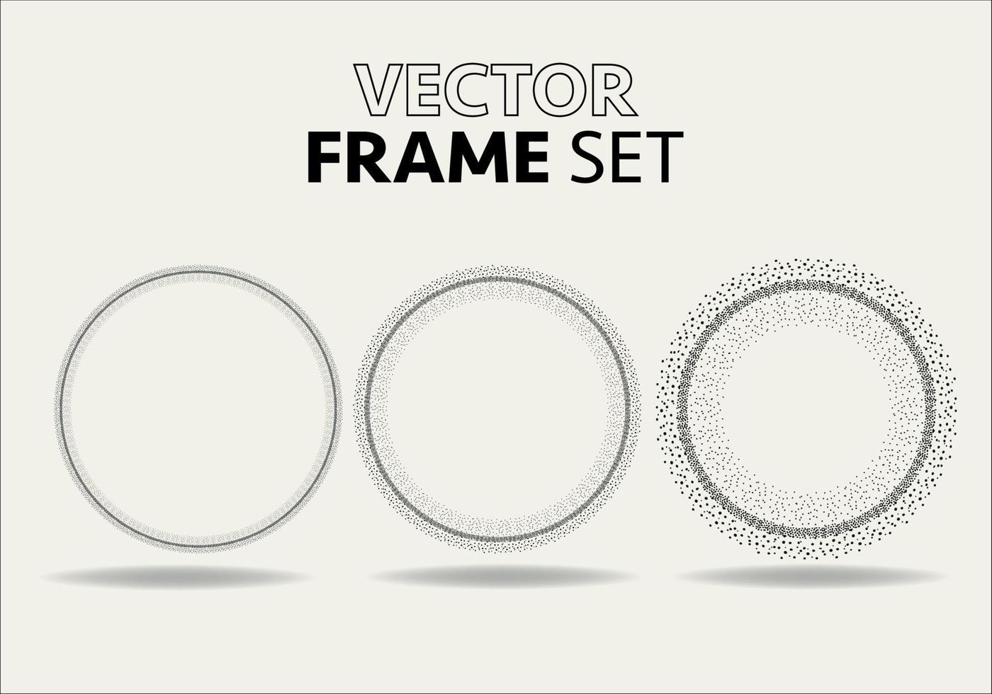 mão desenhado círculos esboço quadro, Armação vetor definir. rodadas rabisco linha círculos. vetor ilustrações.