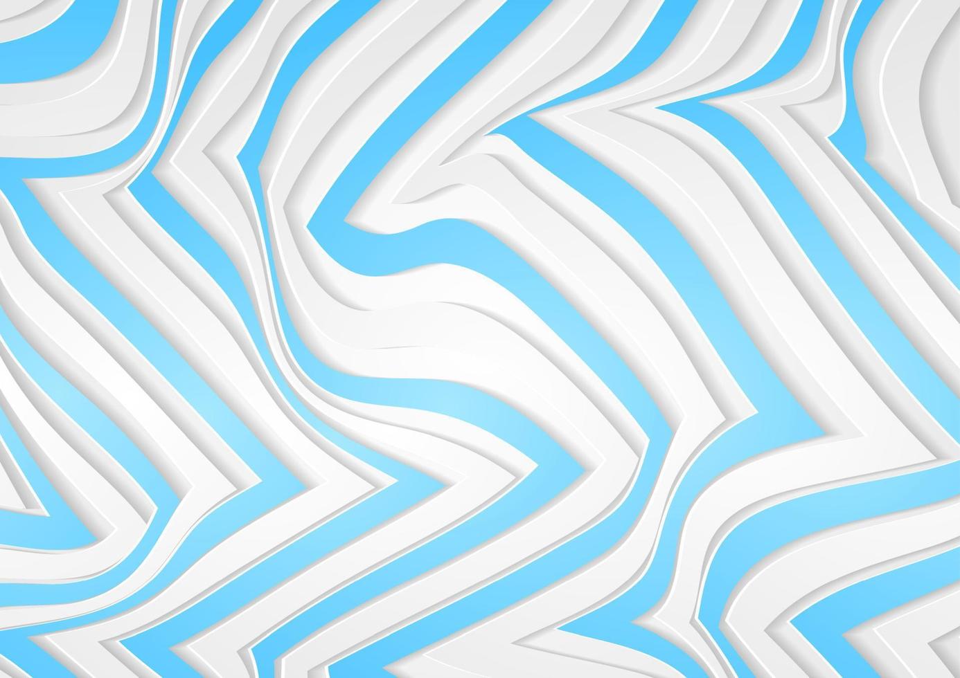 abstrato fundo com branco azul papel refratado geométrico listras vetor