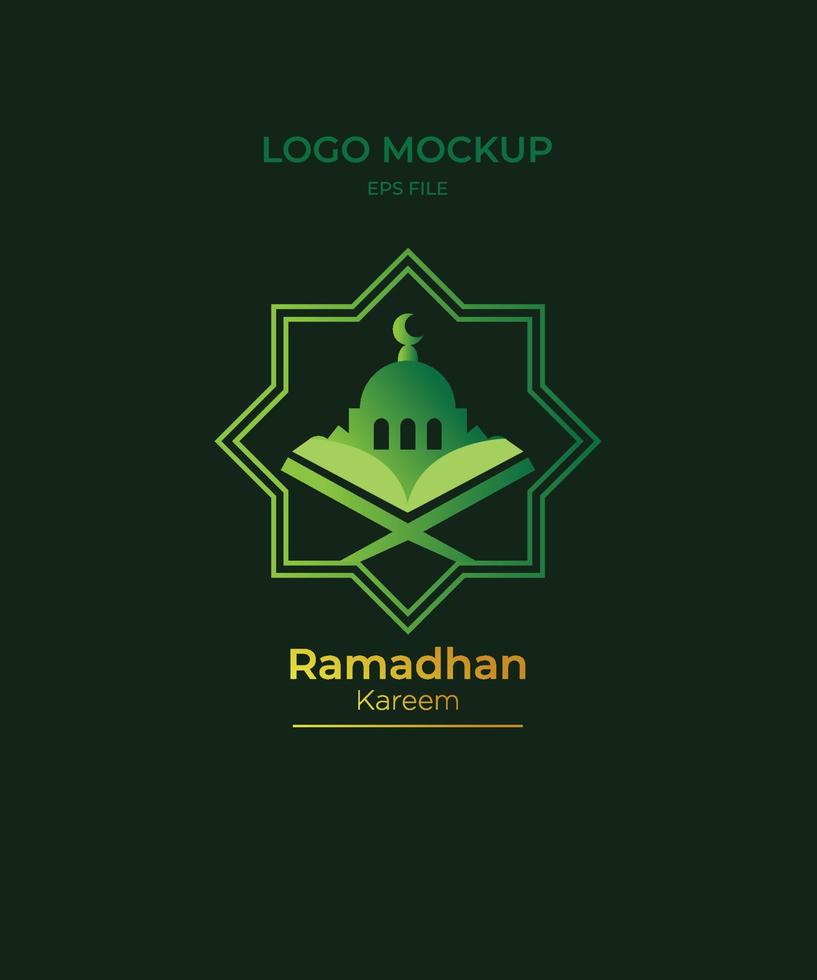 logotipo ilustração Ramadhan kareem Boa para islâmico companhia vetor