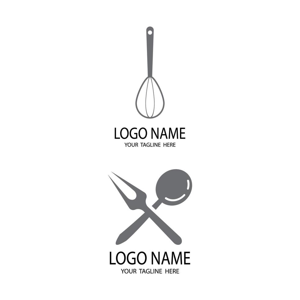 ícone de cozinha ferramentas de cozinha design plano vetor