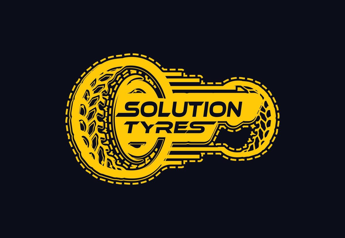 solução pneus Novo logotipo e ícone Projeto modelo 2 vetor