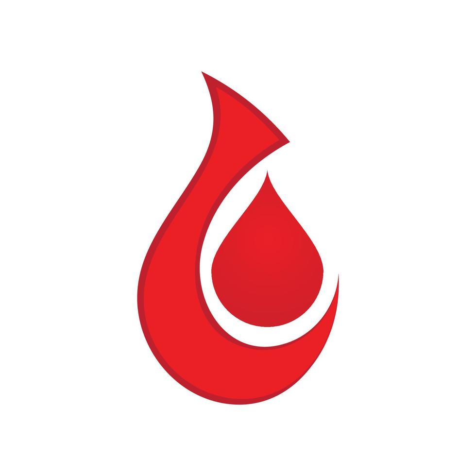 logotipo da ilustração de sangue vetor