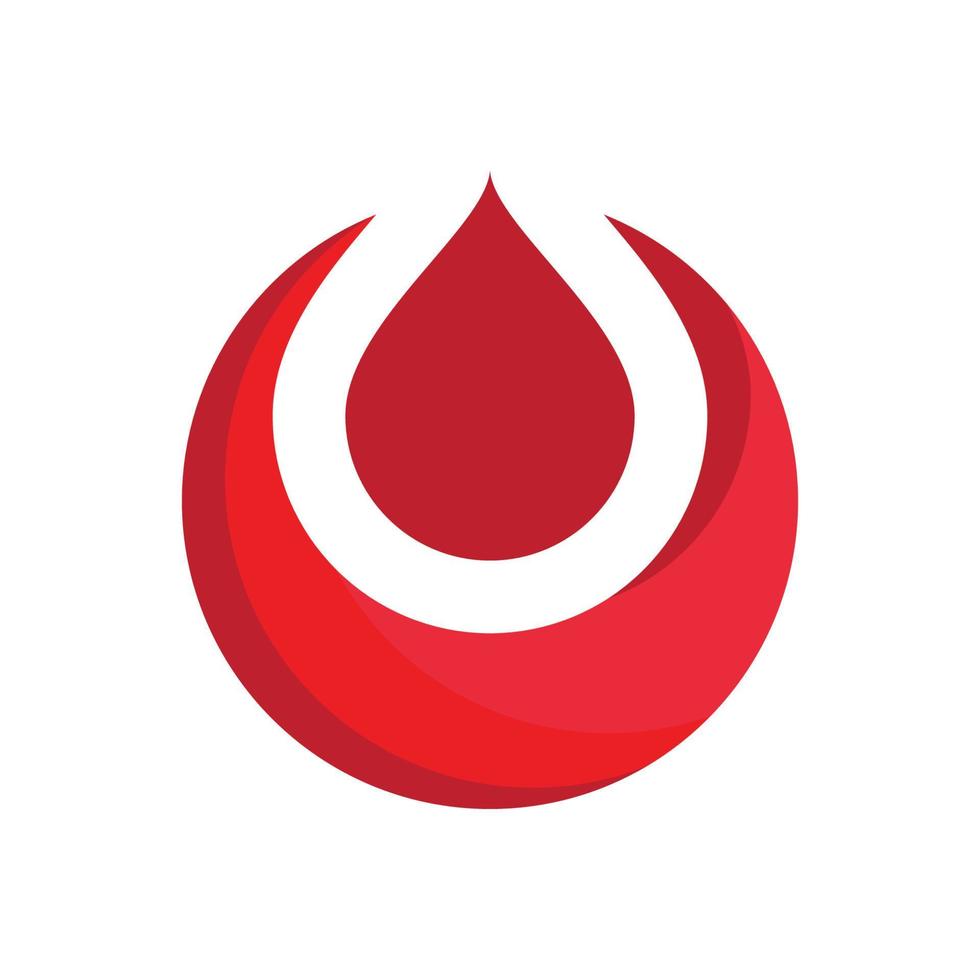 logotipo da ilustração de sangue vetor