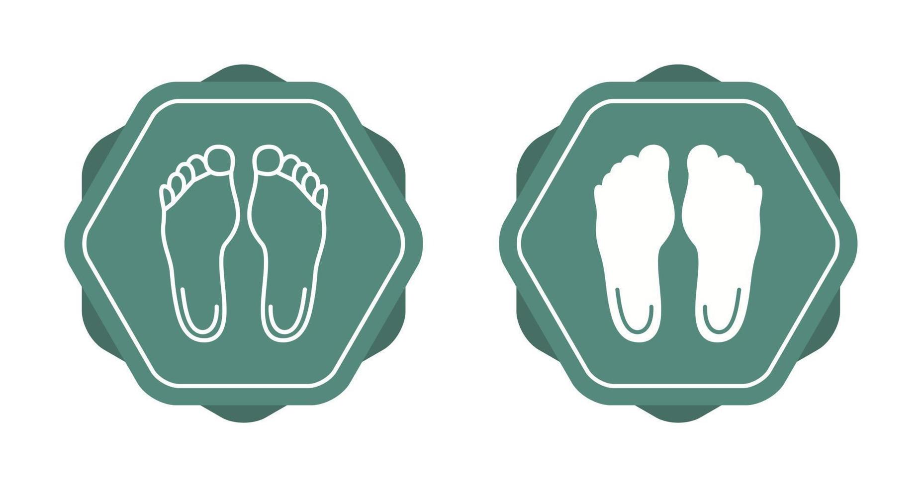 ícone de vetor de pés