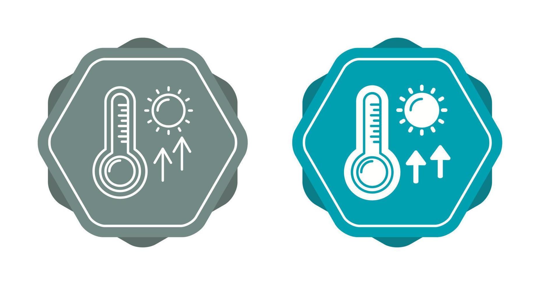 ícone de vetor de altas temperaturas