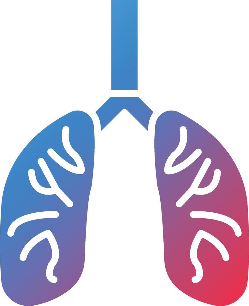 vetor Projeto pulmões ícone estilo