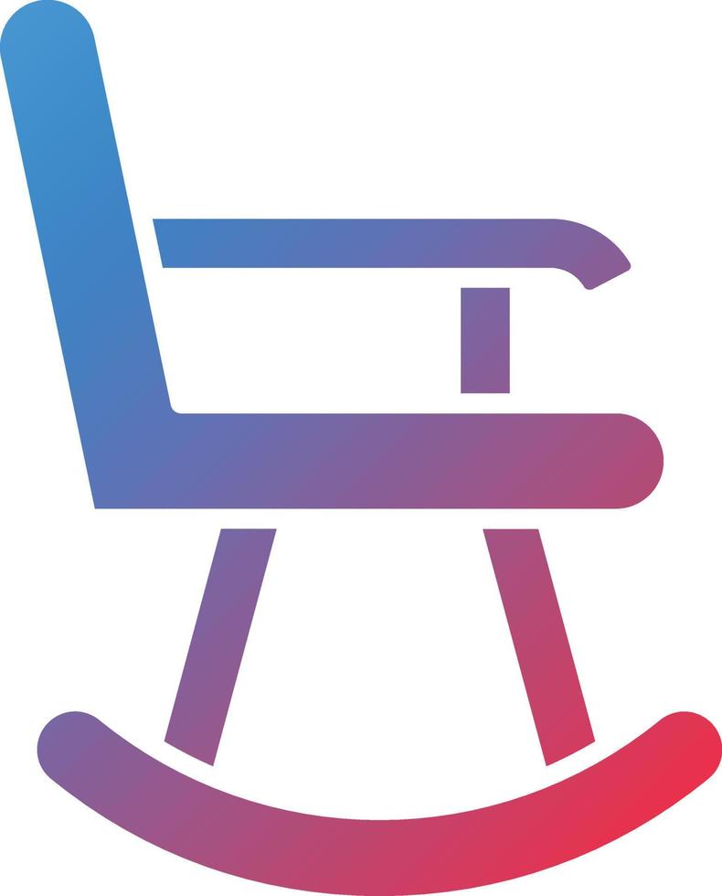 vetor Projeto balanço cadeira ícone estilo
