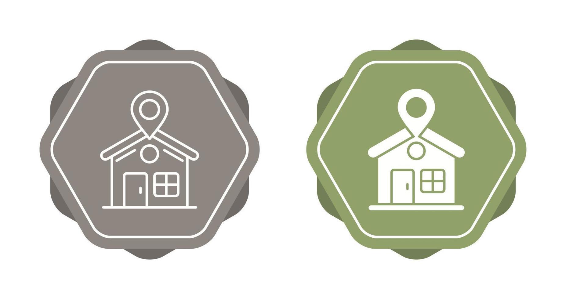 ícone de vetor de localização de casa