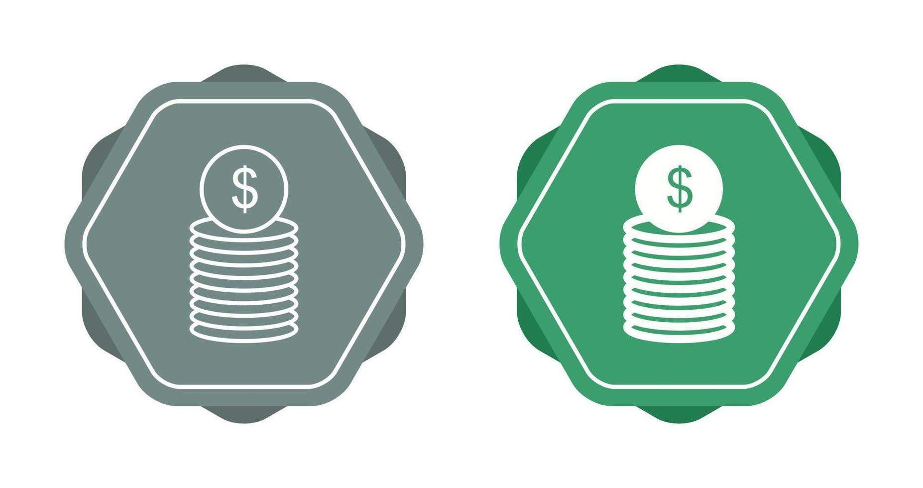 ícone de vetor de notas de dólar