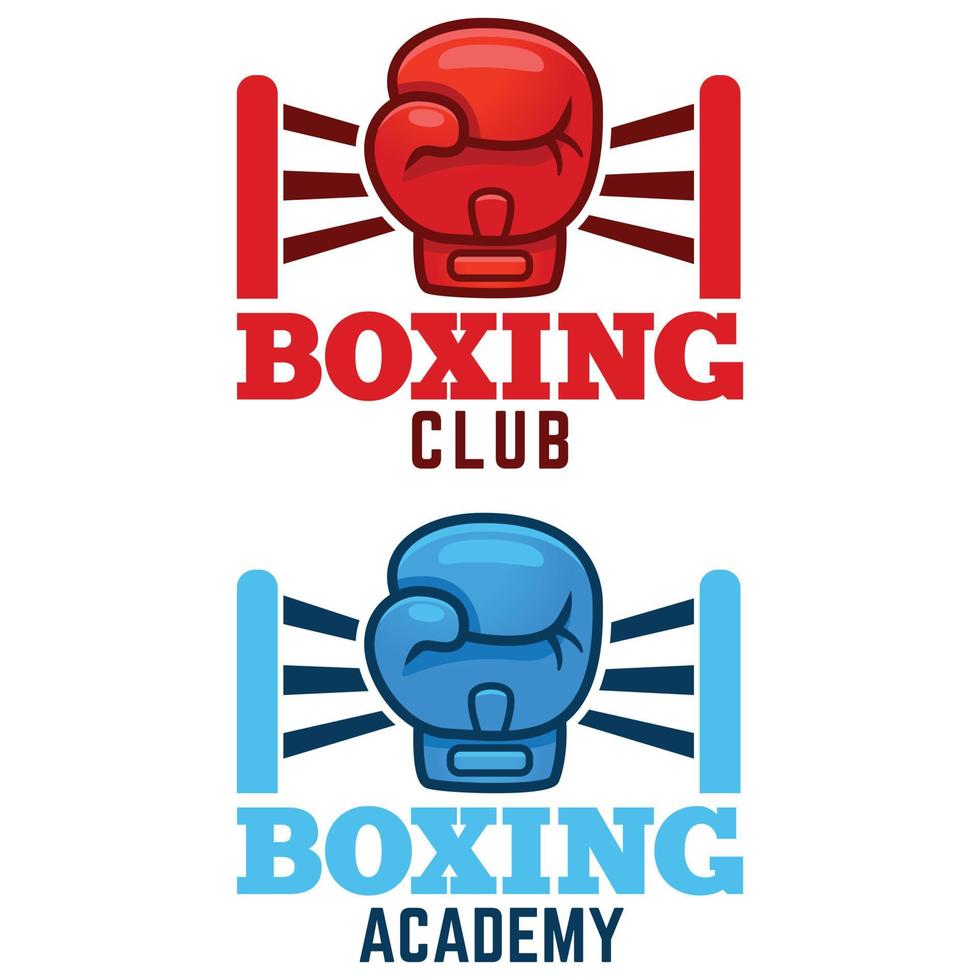 moderno vetor plano Projeto simples minimalista logotipo modelo do boxe clube Academia campeonato vetor para marca, emblema, rótulo, distintivo. isolado em branco fundo.