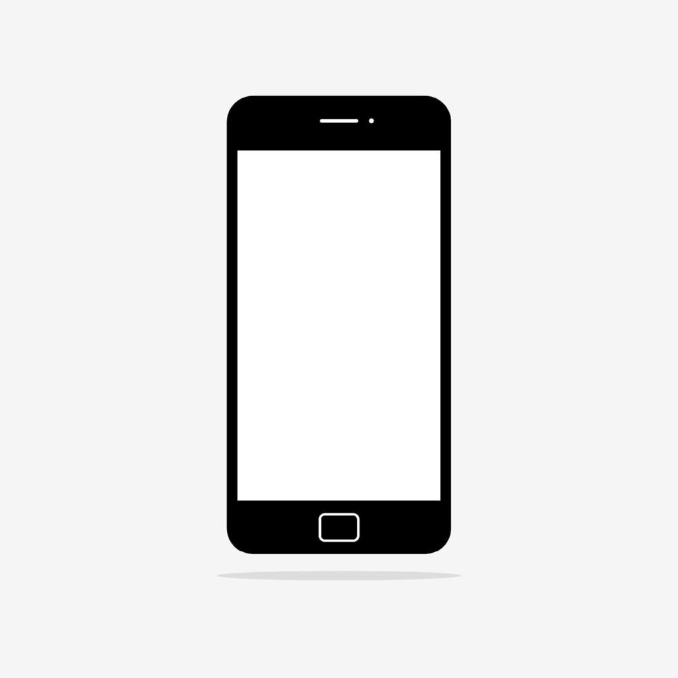 ícone de telefone móvel isolado na ilustração vetorial de fundo branco. vetor