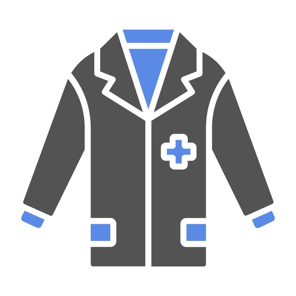 médico casaco vetor ícone estilo