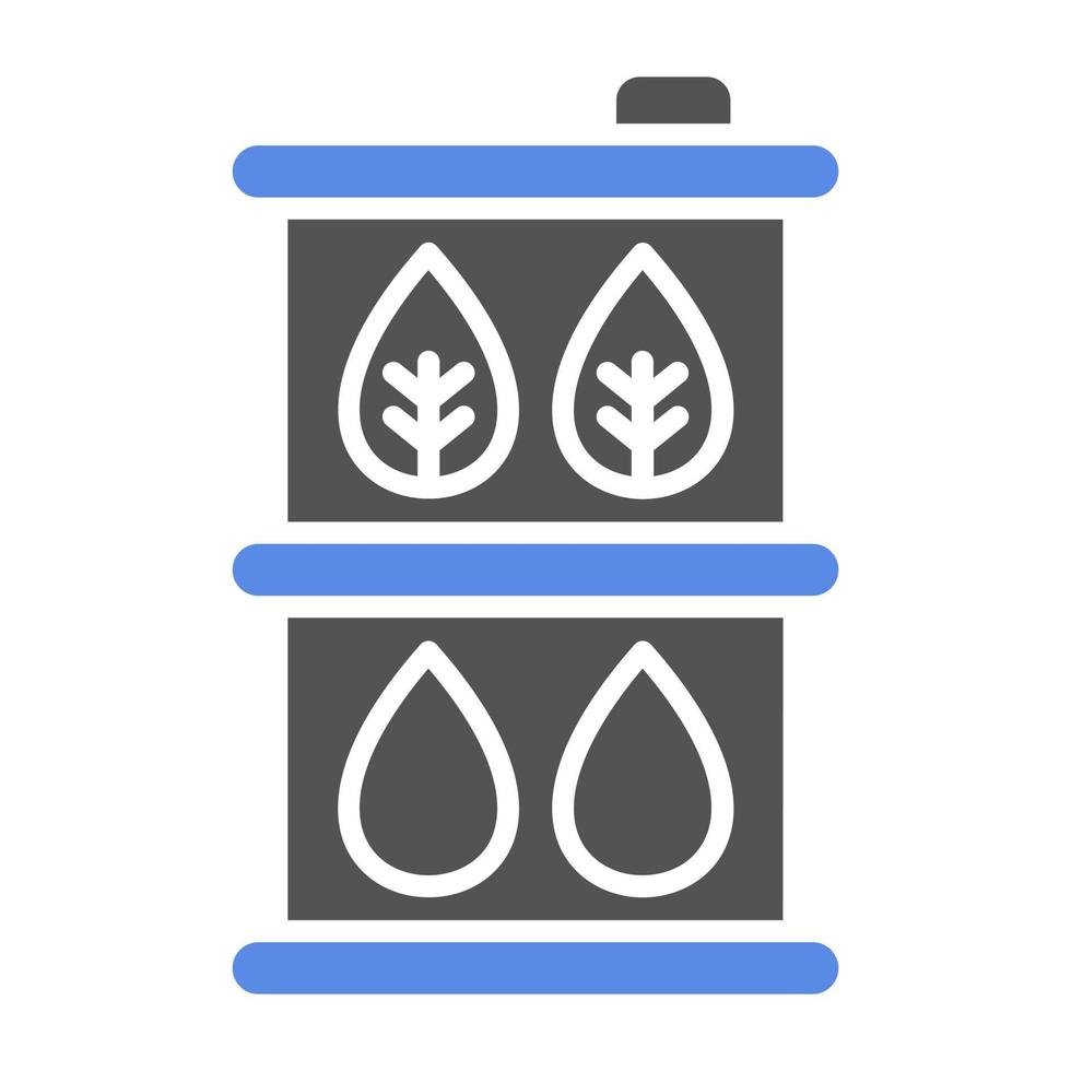 biocombustível barril vetor ícone estilo