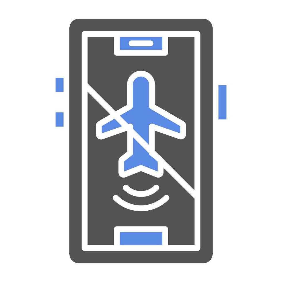 avião modo inativo vetor ícone estilo
