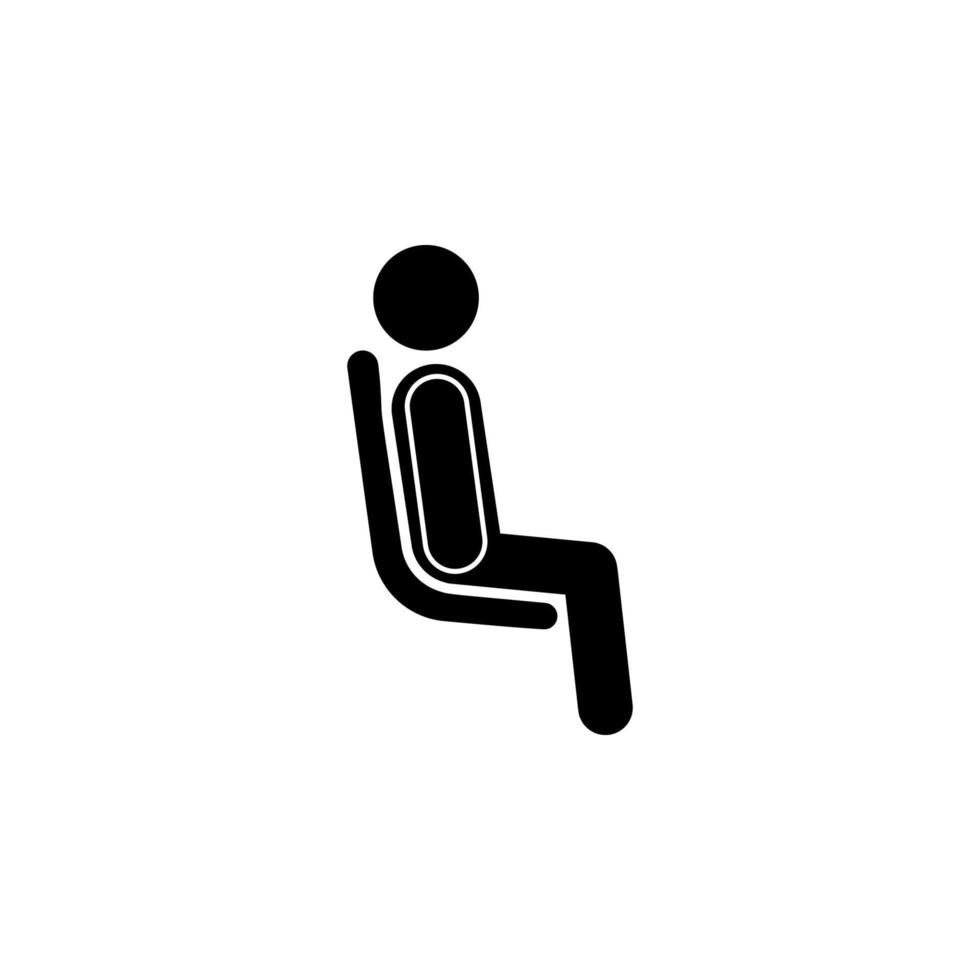 assentos assentos local de área para dormir vetor ícone